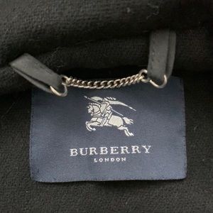 Burberry Black Wool Coat